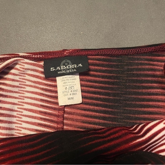 Sabora‎ Black & Red Body Con Cowl Neckline Y2K Midi Dress - Picture 5 of 5